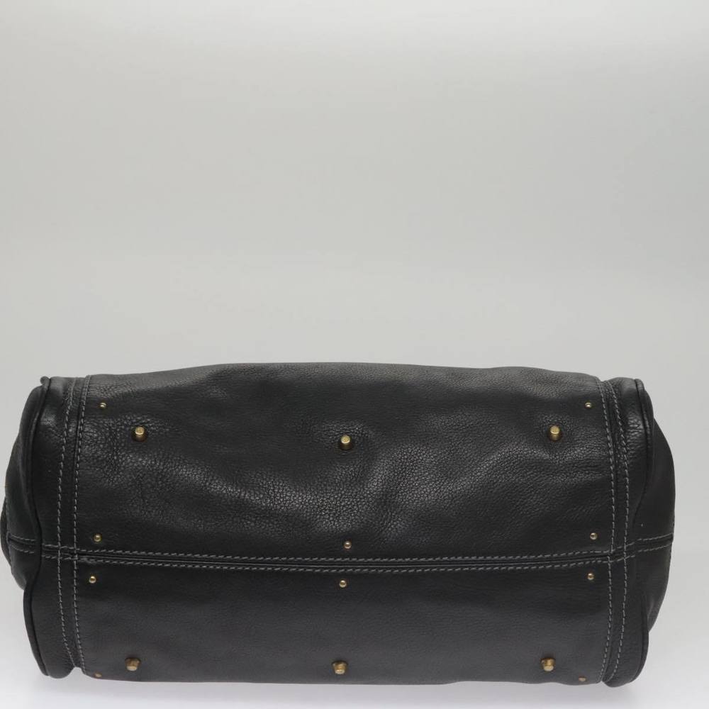 Chloe Paddington Hand Bag Leather Black Silver Auth bs21100 - Picture 5 of 16